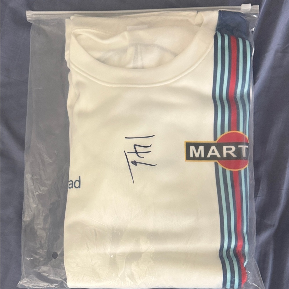 Mercedes-Benz Men's Crewneck Sweatshirt - White and Blue - Picture 2 of 2